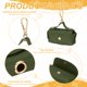 thumbnail image 3 of Uxcell Soporte para Bolsas de Excremento de Perro, Dispensador de Bolsas de Residuos de Mascotas de Cuero para Correas Portátil Reutilizable Funda de Limpieza Fácil (1Pcs, Verde Oscuro), 3 of 6