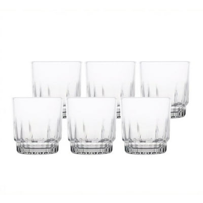 Set 6 Vaso Bajos Prisma Vidrio 200Ml Transparente 1 Un Mainstays