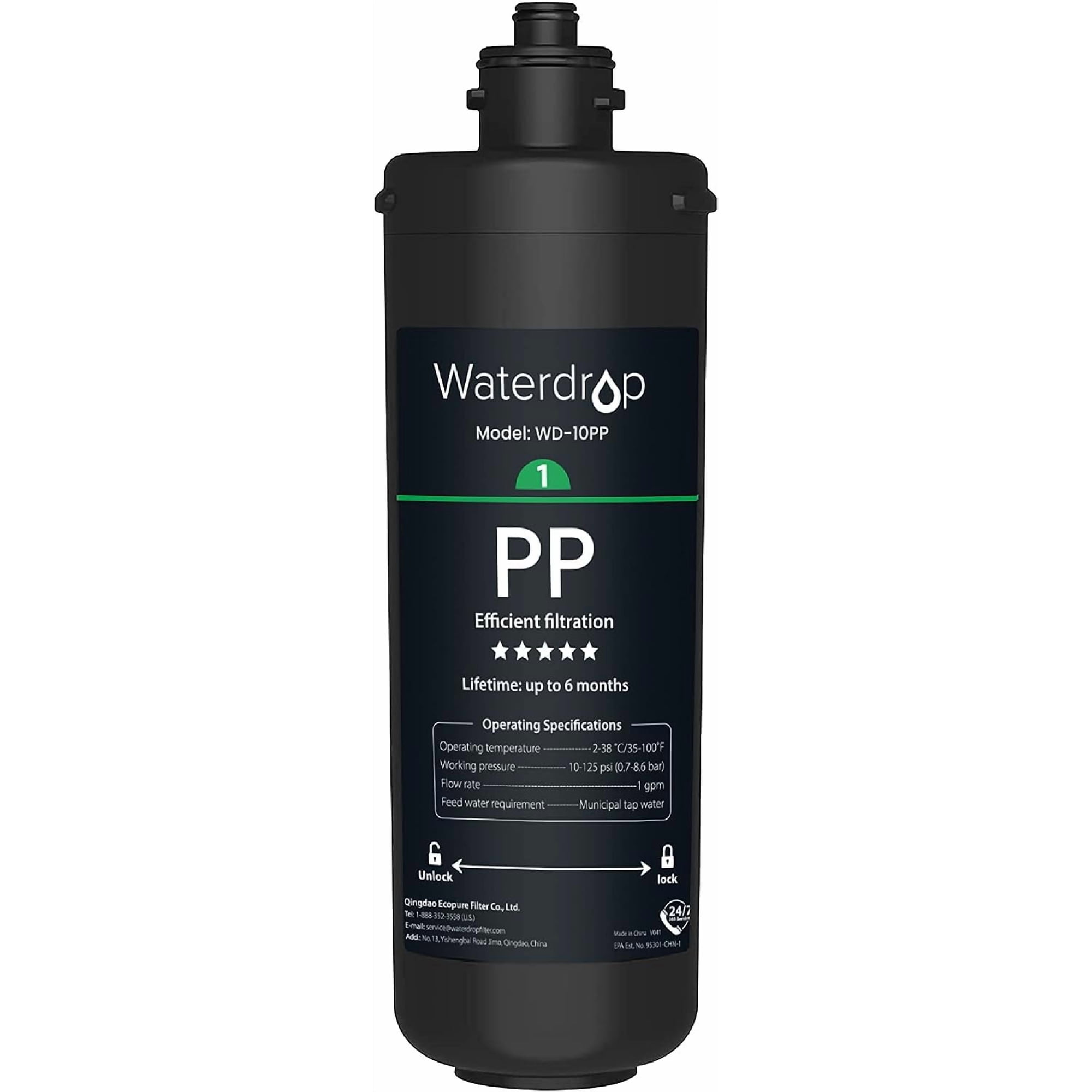 Reemplazo Del Filtro De Agua Para Debajo Del Fregadero Waterdrop Wd-10pp