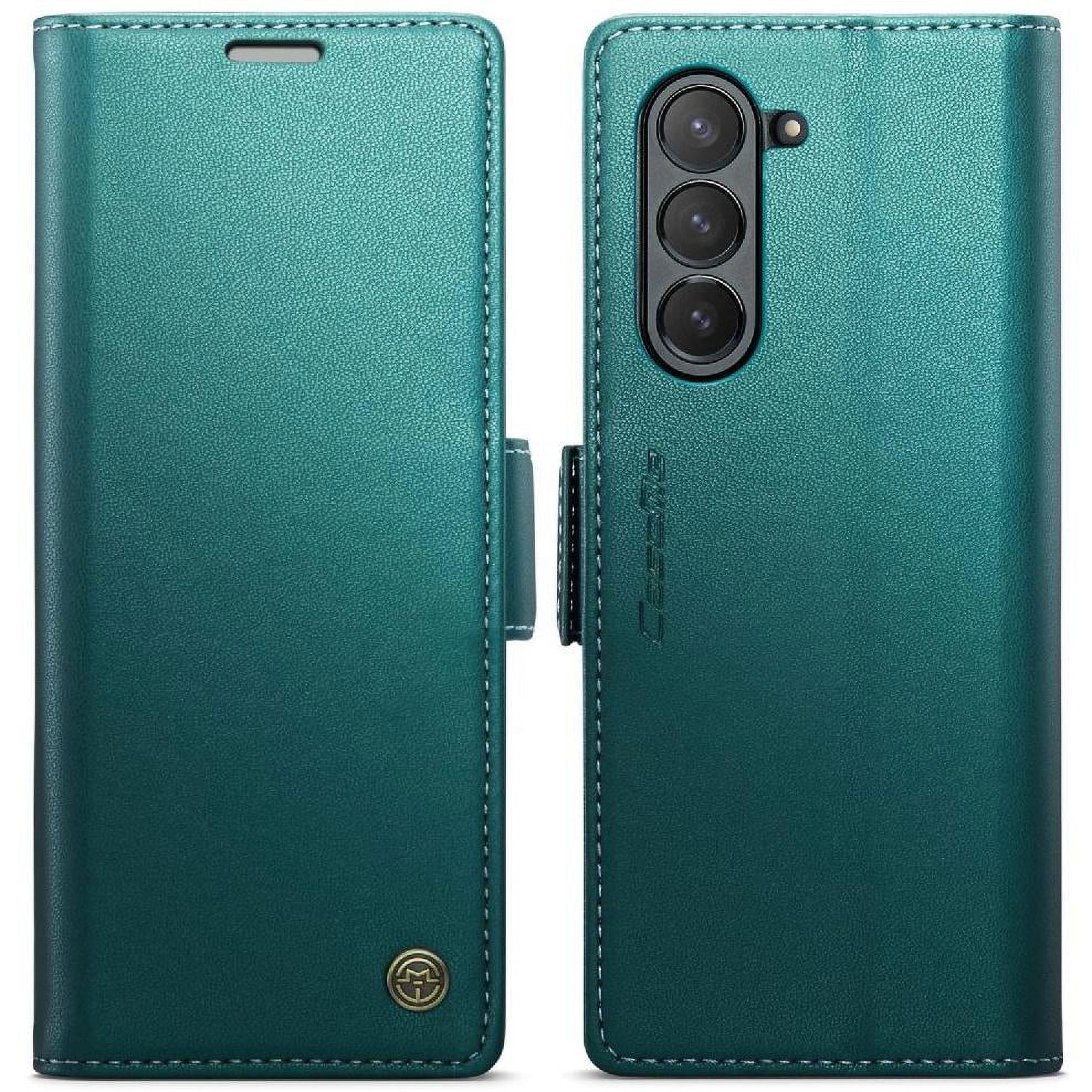 Caseme Tipo Cartera Samsung Galaxy Z Fold 5 5g Con Cierre Magnético, Rfid, Tarjetero, Soporte, Carga Inalámbrica