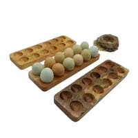 Rou - Huevera De Madera Nativa 32 Cm.