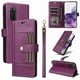 thumbnail image 1 of FOXDOCK Funda tipo Cartera para Samsung Galaxy S20 – Cubierta de Cuero PU con Múltiples Ranuras, Bolsillo para Efectivo y Correa de Muñeca, 1 of 6