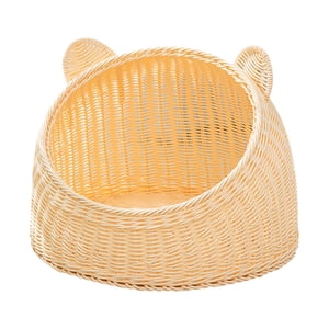 Ioensy - Cama Para Gatos Cojín Transpirable Para Nido De Perros Y Gatos Condominios Para Mascotas Casa Para Gatos Para Gatos De Interior 38 Cm X 28 Cm