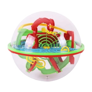 Magideal - Kids Labyrinth Magic Intellect Ball Puzzle 100 Barreras Desafiantes Laberinto Interactivo Esfera Game Boy Regalo Tanto Para Niños Como Para Adultos