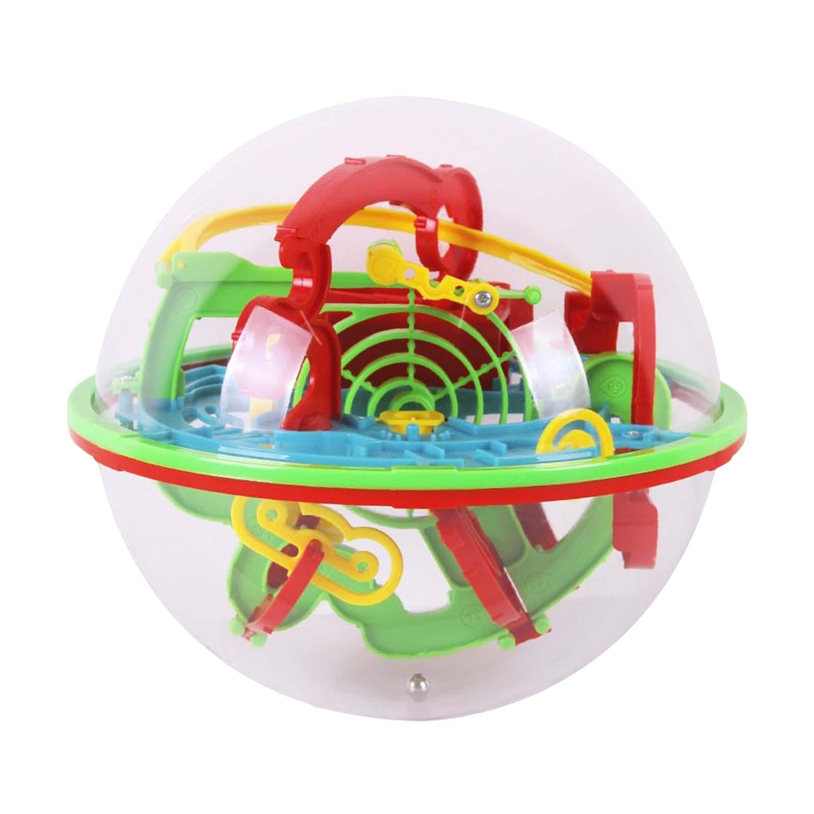 Magideal - Kids Labyrinth Magic Intellect Ball Puzzle 100 Barreras Desafiantes Laberinto Interactivo Esfera Game Boy Regalo Tanto Para Niños Como Para Adultos