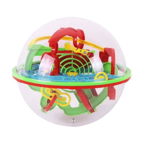 Kids Labyrinth Magic Intellect Ball Puzzle 100 Barreras desafiantes Laberinto interactivo Esfera Game Boy Regalo tanto para niños como para adultos