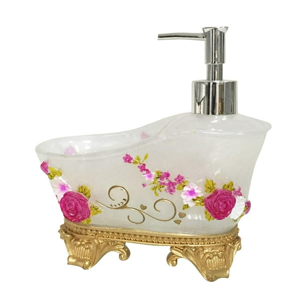 Dispensador De Jabón Líquido, Resina, 1 Uds., Bomba De Loción Para Baño, Sala De Lavado, Mesa Blanca C