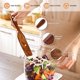 thumbnail image 4 of Juego de 5 cucharas de cocina de madera, juego de utensilios de cocina de teca natural, cucharas de madera resistentes al calor y antiadherentes, utensilios para cocinar, 4 of 6