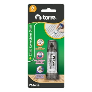 Corrector En Cinta 5Mm Colores. Torre Blanco
