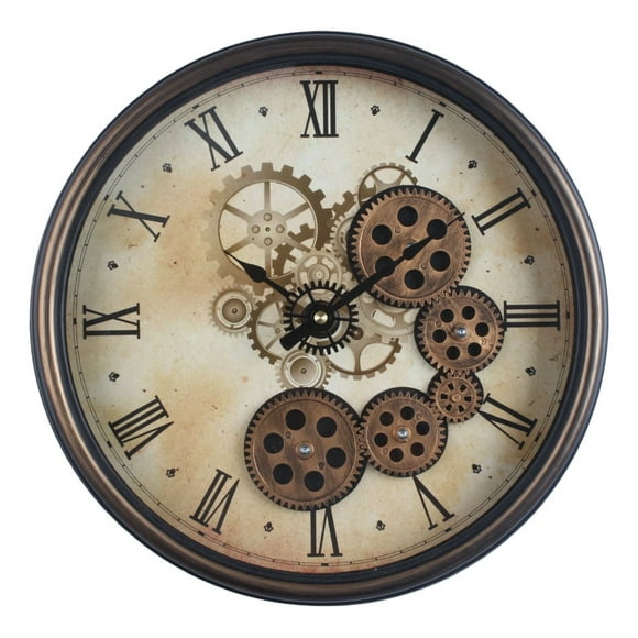 Reloj Pared Decorativo Engranaje Redondo Silencioso Jhn