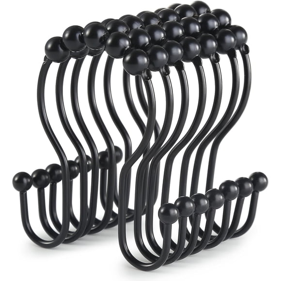Ganchos para Cortina de Baño Goowin, 12 Piezas, Acero Inoxidable