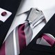 thumbnail image 4 of Corbata Seda Hombres + Nudo + Colleras + Paño. Dif Modelos gris Talla Única, 4 of 6