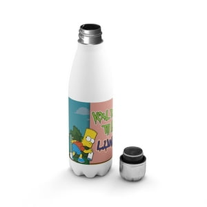 Creango - Botella Agua Termica Los Simpson 6 De Acero Inoxidable
