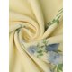 thumbnail image 5 of INSPIRE CHIC Vestido ajustado floral de verano para mujer sin mangas con cuello cuadrado y malla fruncida cola de pez XL Amarillo, 5 of 6