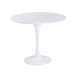 thumbnail image 1 of Mesa Redonda Moderna De Comedor Tulip 80cm Con Base Metalica - Blanco, 1 of 3