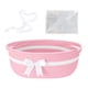 thumbnail image 5 of Cesta De Almacenamiento Con Asas Cesta Tejida Navide?a Para Guardarropa Recuerdo De Juguetes Rosa, 5 of 5