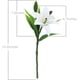 thumbnail image 3 of Paquete de 5 flores artificiales de lirio de tacto real, flores falsas para boda, hogar, fiesta, jardín, tienda, oficina, decoración de flores de lirio de plástico falso., 3 of 7