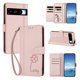 thumbnail image 2 of Funda Cartera Trébol para Google Pixel 8 Pro con Ranuras Tarjetas y Carga Inalámbrica Rosa, 2 of 6
