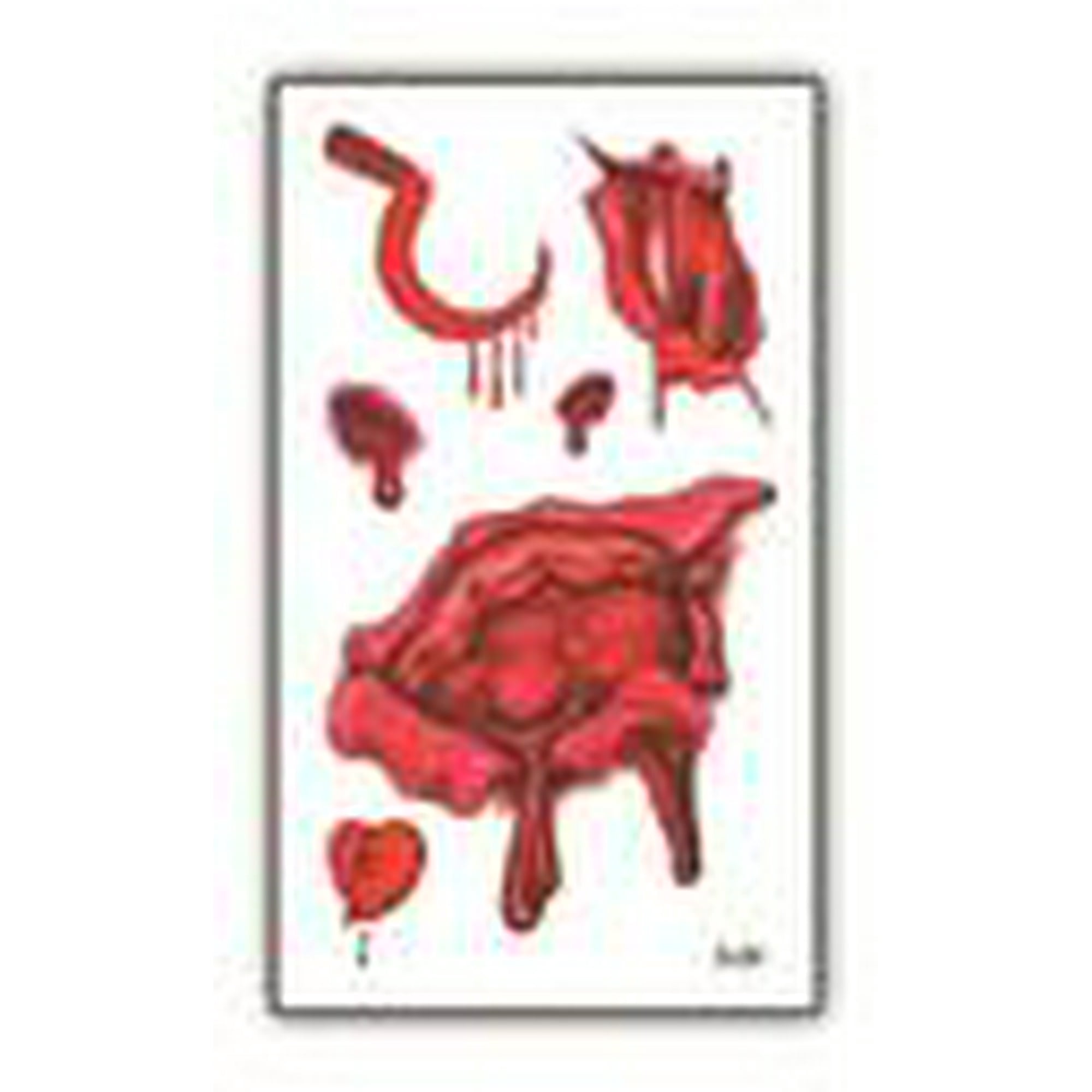 Nonstop - Tatuaje Temporal Halloween Cosplay Disfraz - Herida - 4f