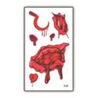 Nonstop - Tatuaje Temporal Halloween Cosplay Disfraz - Herida - 4F