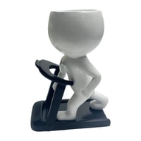 Magideal - Maceta Creativa Para Flores, Maceta De Resina, Adorno De Escritorio Para Sala De Estar, Estante De Mesa, Regalo De Inauguración De La Casa, Decoración Rueda De Andar