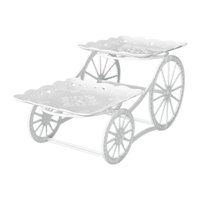 Magideal - Soporte Para Magdalenas De Postre, Soporte De Exhibición Para Magdalenas Escalonadas, Soporte Para Fruteros, Bandeja Para Servir, Soporte Para Platos Cuadrado