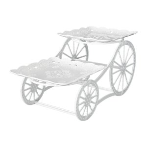 Magideal - Soporte Para Magdalenas De Postre, Soporte De Exhibición Para Magdalenas Escalonadas, Soporte Para Fruteros, Bandeja Para Servir, Soporte Para Platos Cuadrado