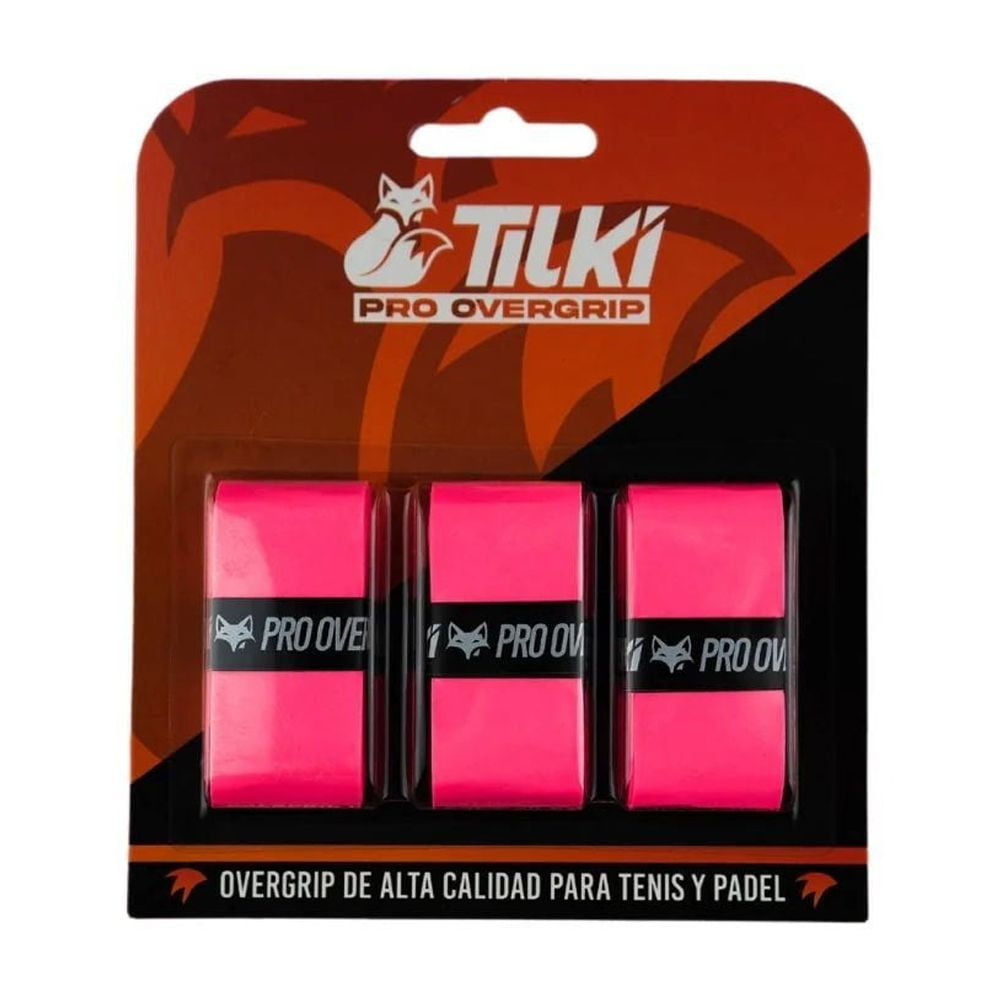 Overgrip Tilki Pro Rosado X3 Tenis Padel