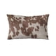 thumbnail image 5 of Cojín decorativo Plutus Brands marrón con estampado animal de piel de vaca, 5 of 9