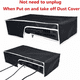 thumbnail image 5 of Funda protectora anti-polvo para PS5 Pro, modo horizontal para Disc & Digital Console, tela Oxford antiarañazos impermeable fácil acceso al puerto del cable - Negro con ribete blanco, 5 of 8