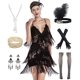 thumbnail image 1 of Vestido flapper YEMILL de los años 20 Gatsby Tassel Sway Dance negro, 1 of 5