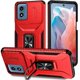 thumbnail image 1 of Funda Armada para Motorola Moto G22 con Tapa Deslizante y Soporte Magnético Giratorio Rojo, 1 of 5
