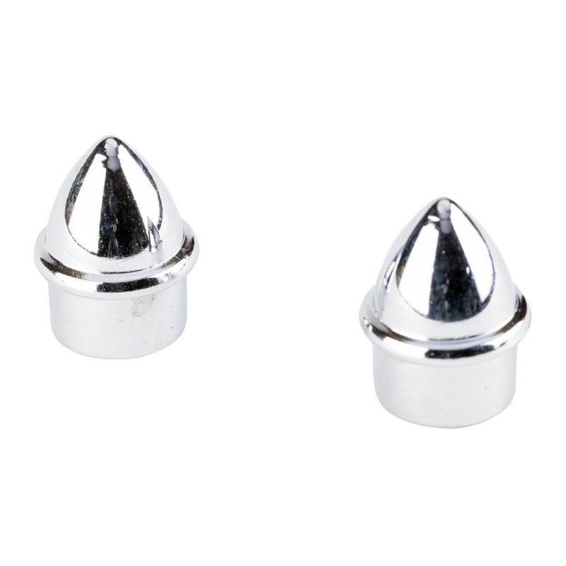 Metalhsa - Pack 2 Unidades De Terminal Cromado Liso 12 Mm