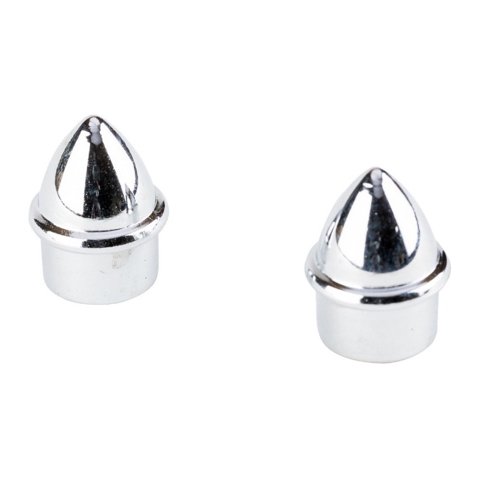 Metalhsa - Pack 2 Unidades De Terminal Cromado Liso 16 Mm