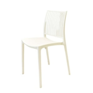 Silla Plástico Apilable Deco Noruega Blanca Escandinavia Blanco Tamaño Único