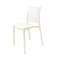 Silla Plástico Apilable Deco Noruega Blanca Escandinavia