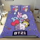 thumbnail image 1 of BT21 Conjunto de sábanas temático, trío de piezas, cómodo y amigable con la piel, diseño único, regalo de decoración para el hogar para familiares, amigos y fans, 90 cm * 190 cm, 1 of 6