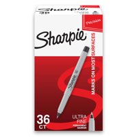 Rotuladores Permanentes Sharpie Ultra Fine Point Negros, 36 Unidades