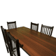 thumbnail image 2 of Juego de Comedor Praga 6 Sillas Mesa Rectangular Chocolate, 2 of 2