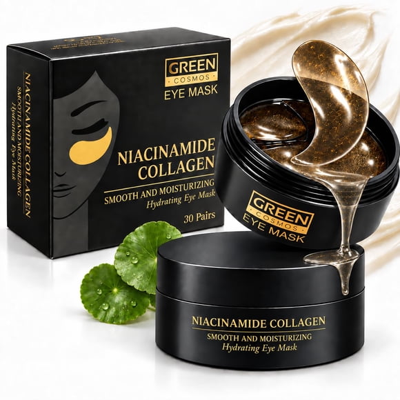 Parches Hidratantes para Ojos Green Cosmos Niacinamida y Colágeno - 30 pares