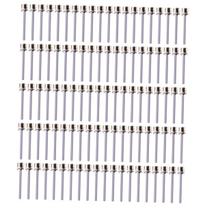 Ioensy - 100 Uds. Pines De Bomba De Bola, Globos De Fútbol De Acero Inoxidable, Pin Deportivo De Inflado, Agujero Recto