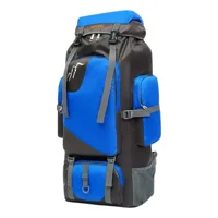Max - Mochila Viaje 90 Litros Mochilas De Camping Azul