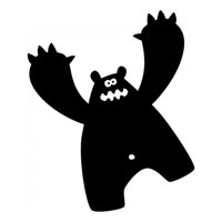 Rienda Libre Graphics - Decomural Monster Bear Halloween Ws-16176