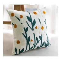 Casadeliacl - Fundas Para Cojines Sin Relleno 2 Unidades Diseños Bordados Azul Flor