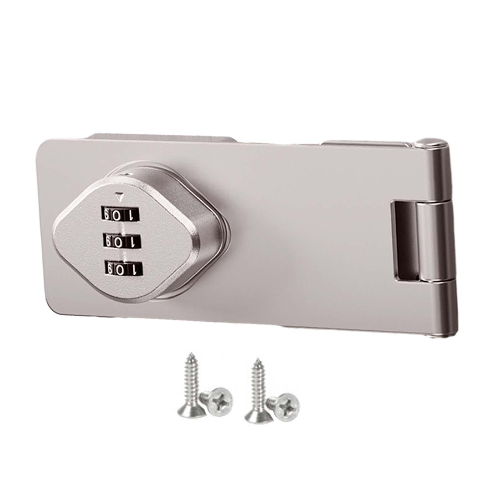 Magideal - Cerradura Para Cajón De Gabinete, Cerradura Para Puerta De Gabinete, Cerradura De Combinación Mecánica, Puerta Para Mascotas Sin Llave, Puerta Pequeña Plata 45 Pulgadas