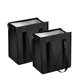 thumbnail image 1 of Bolsas de la compra WhoseBags 18 L negras, pack de 2, aisladas, 1 of 6