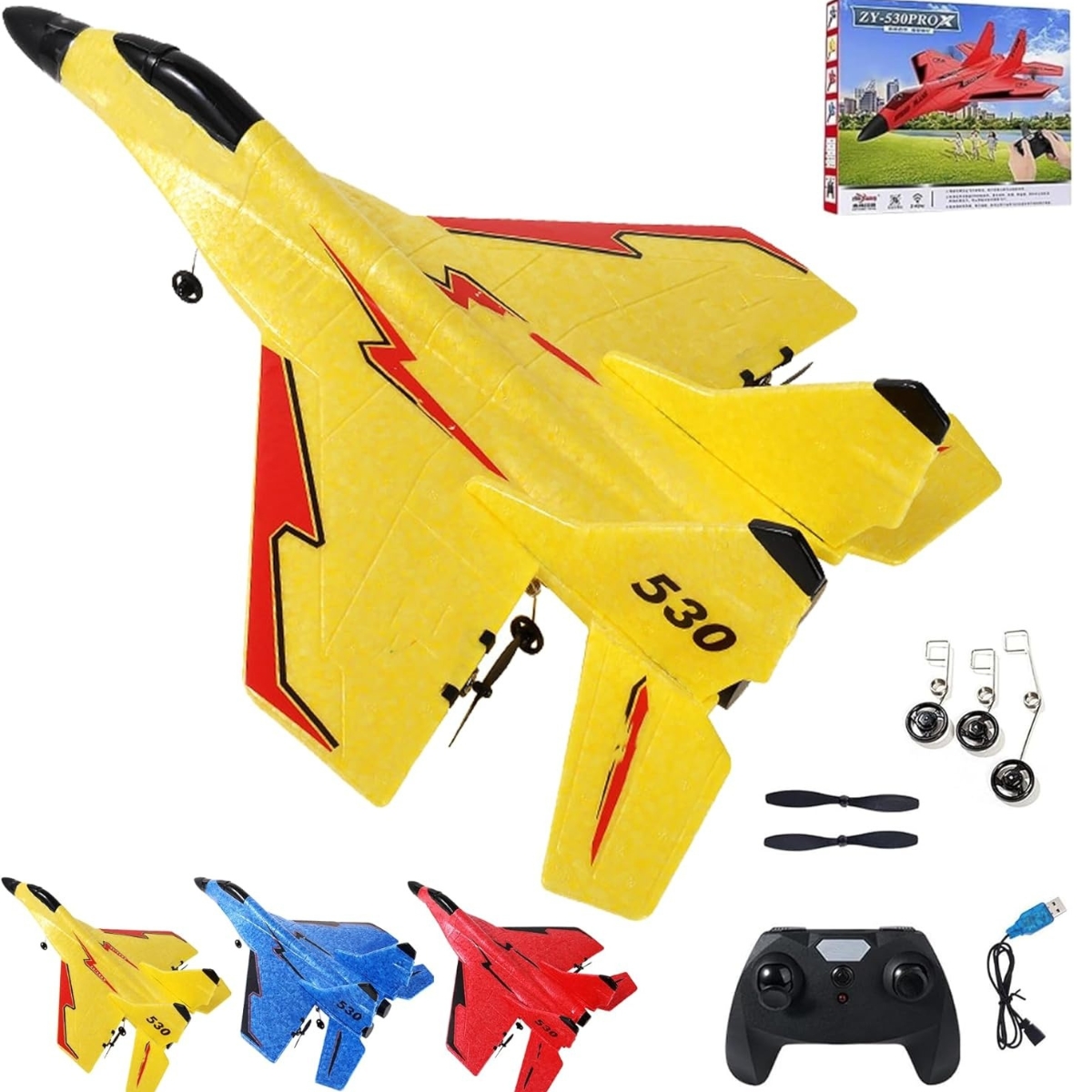 Movi - Avión De Combate A Control Remoto Zy-530Pro