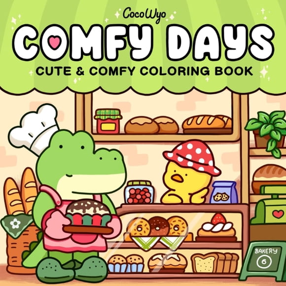Libro para colorear Coco Wyo Comfy Days para adultos y adolescentes