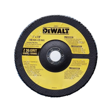 Disco Amoladora Angular Dewalt Dw8321, Circonita De Grano