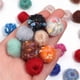 thumbnail image 2 of suxuMhao Bolas de Pompones Esponjosas Peludas Coloridas con Puntos Bola de Hilo Accesorios de Bricolaje Accesorios para el Cabello de Bricolaje Pompones para Manualidades Verde Claro 0.63x0.51, 2 of 3